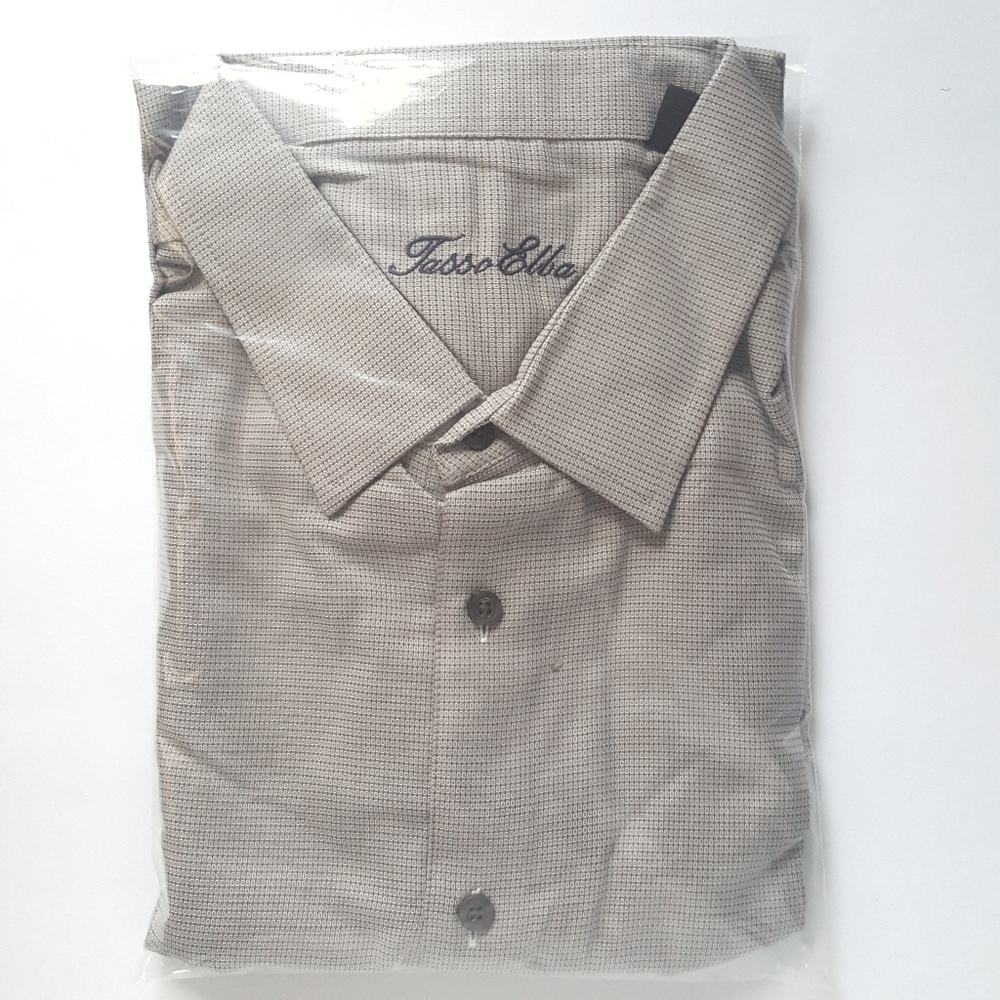 Grey Checkered Button Up Shirt